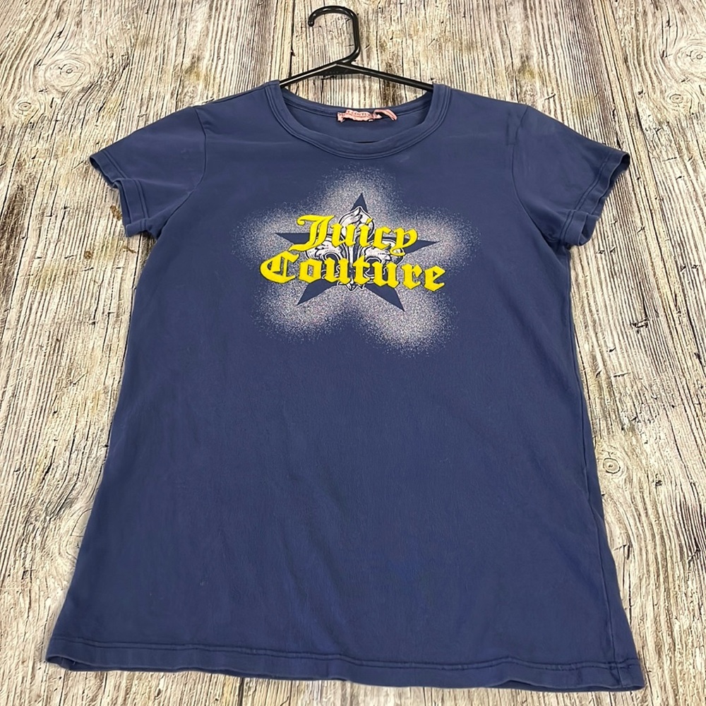 Juicy Juicy Couture T Shirt blue small